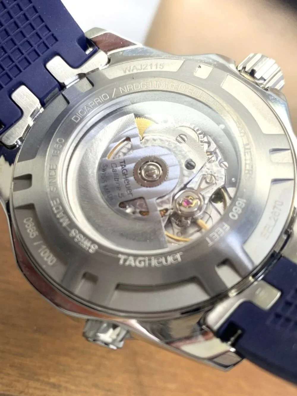 Tag Heuer Aquaracer Leonardo DiCaprio NRDC Limited Edition Swiss Automatic Blue